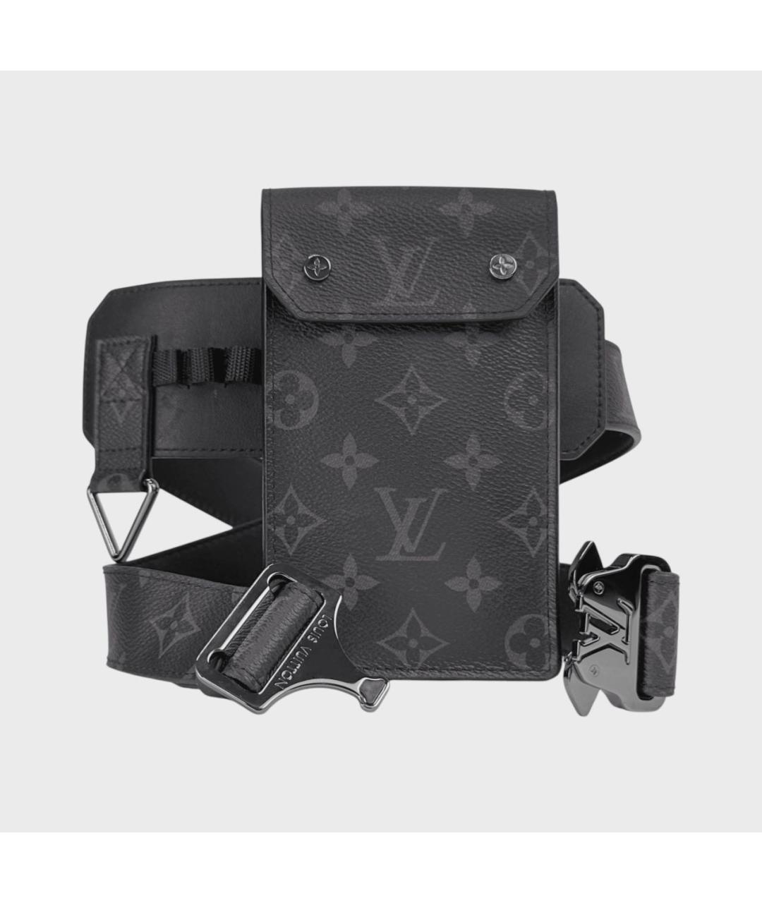 LOUIS VUITTON Черная поясная сумка, фото 2