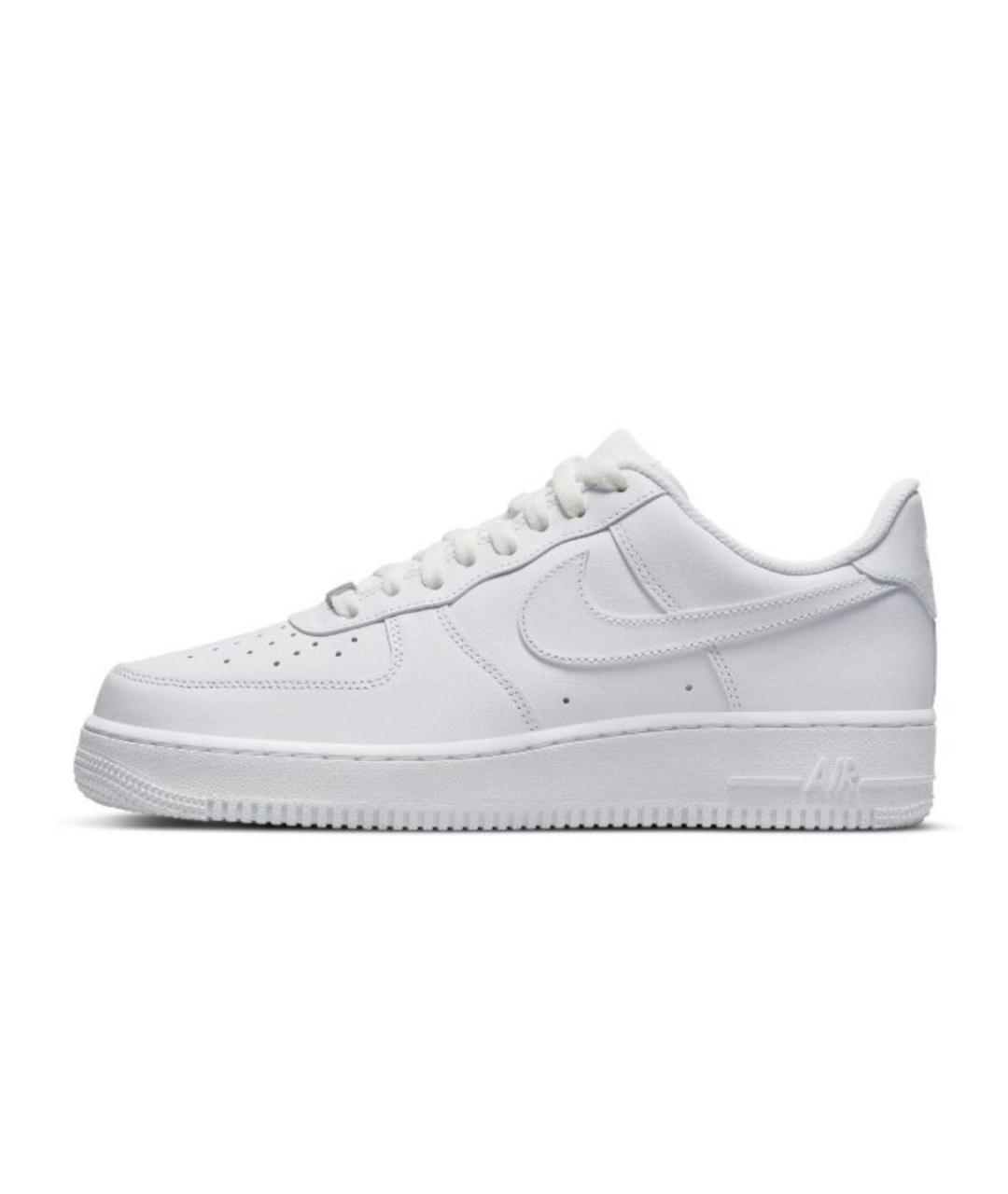 NIKE Белые кожаные низкие кроссовки / кеды, фото 9