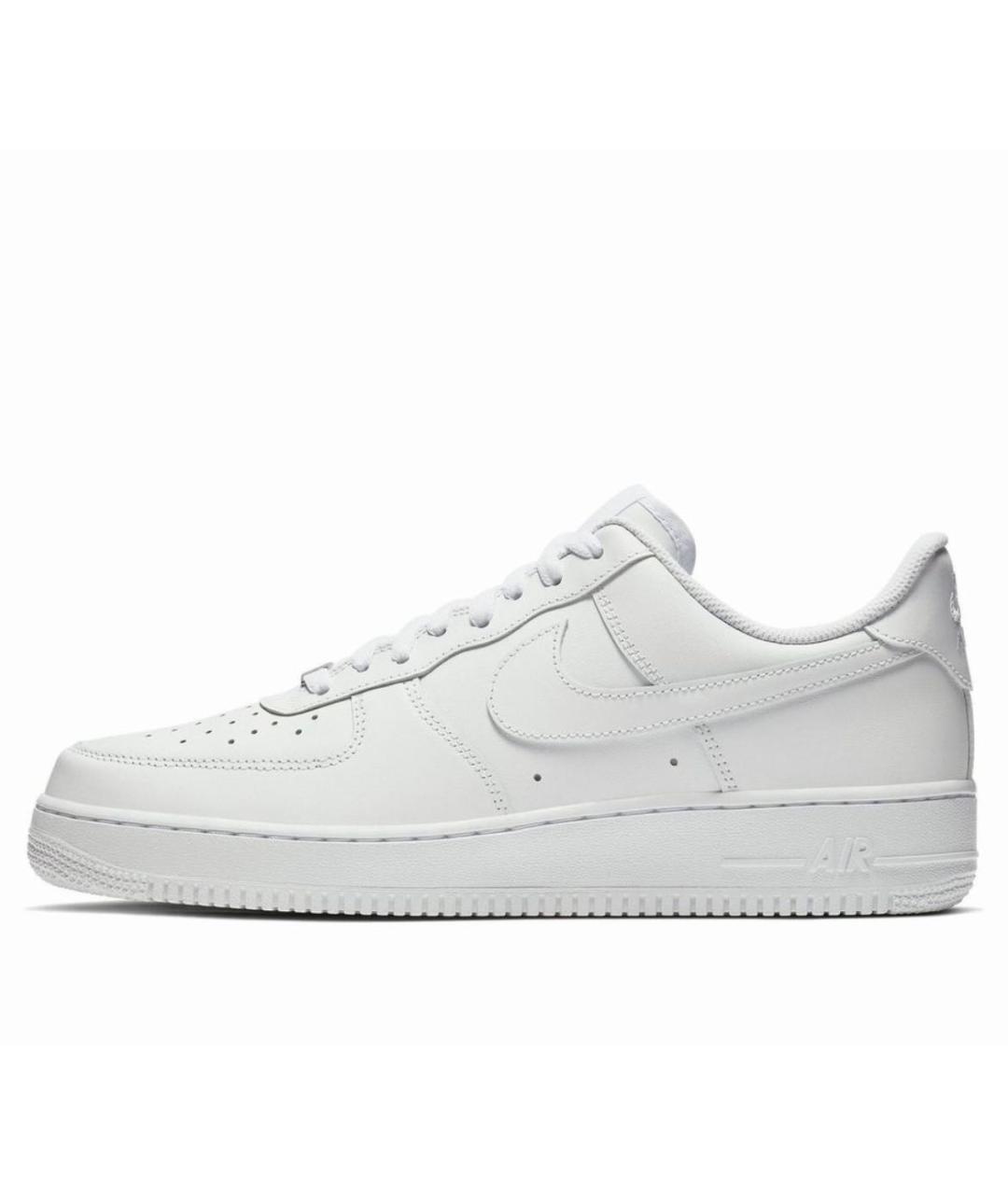 NIKE Белые кожаные низкие кроссовки / кеды, фото 9