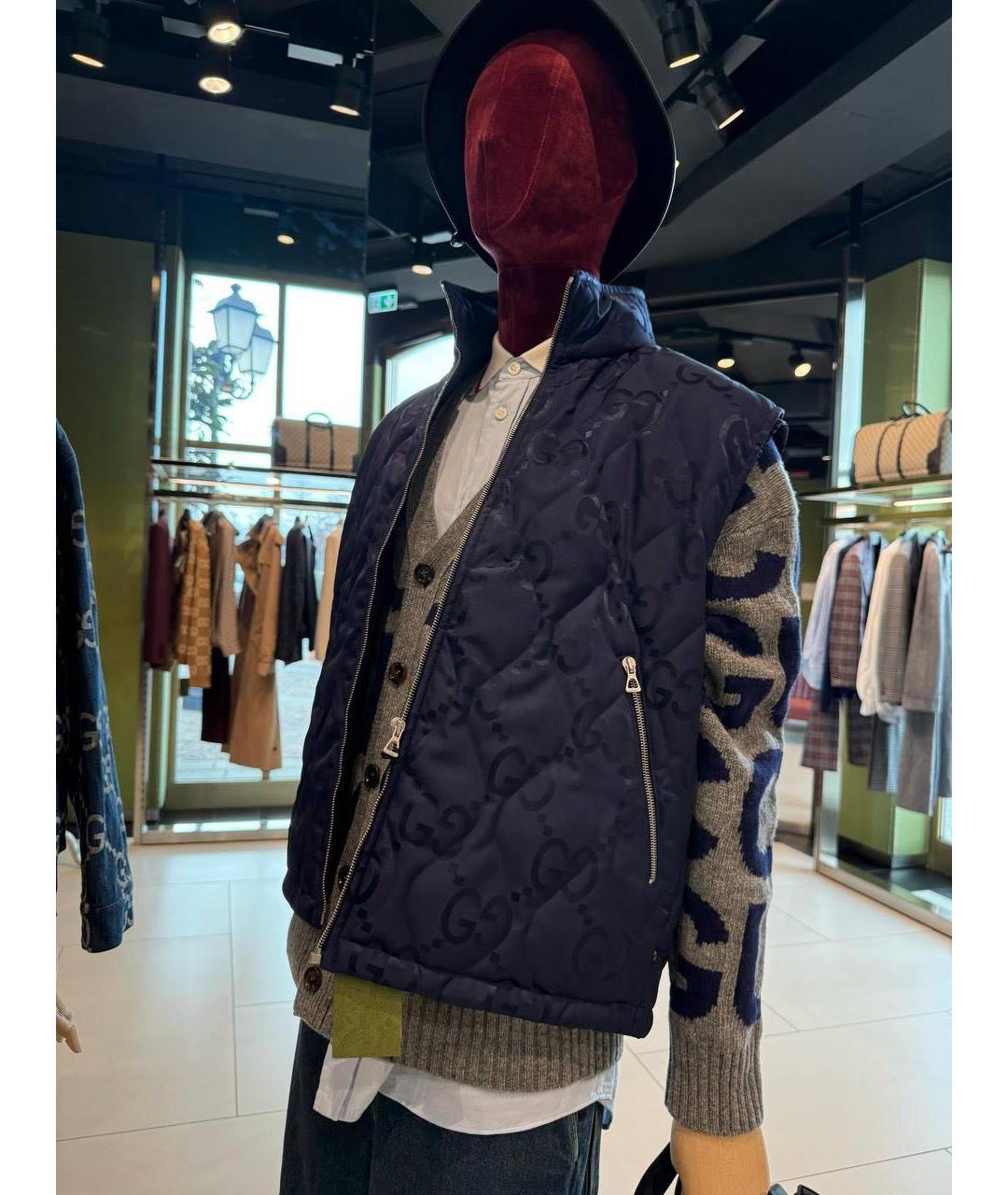 GUCCI Темно-синий жилет, фото 3