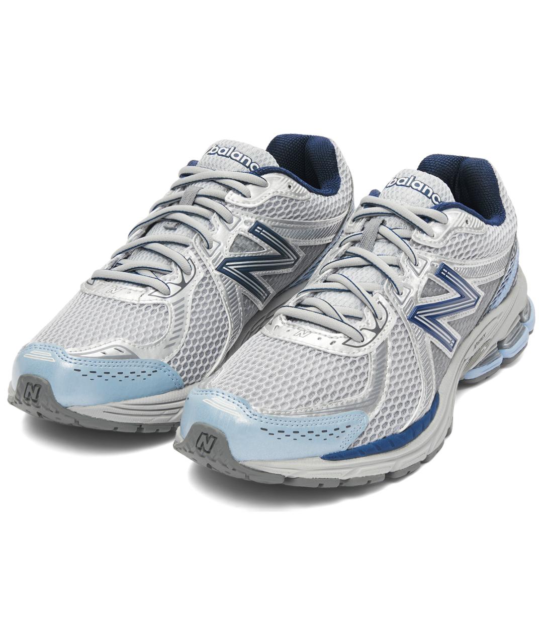 NEW BALANCE Серебряные кроссовки, фото 3