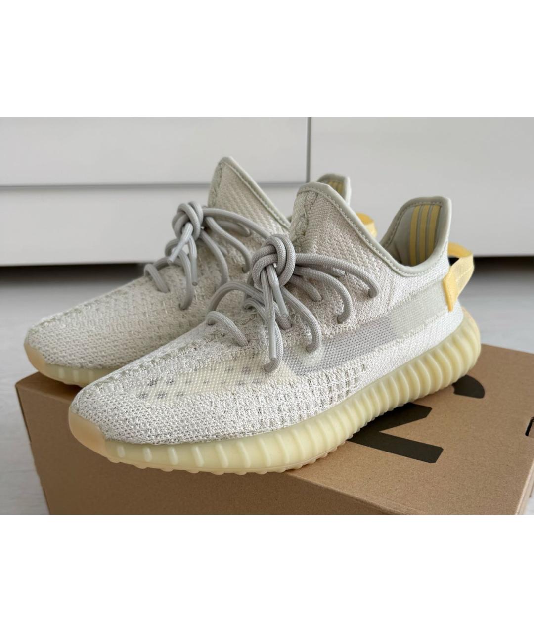 ADIDAS YEEZY Белые низкие кроссовки / кеды, фото 3