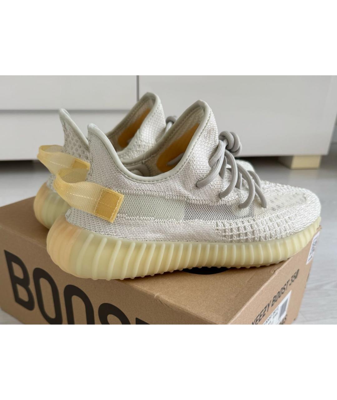 ADIDAS YEEZY Белые низкие кроссовки / кеды, фото 5