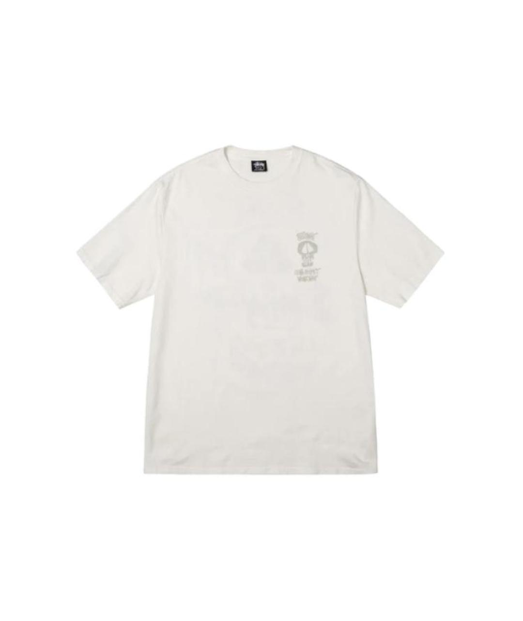 STUSSY Белая футболка, фото 1