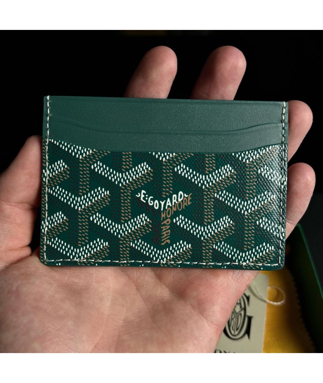 GOYARD Зеленый кардхолдер, фото 6