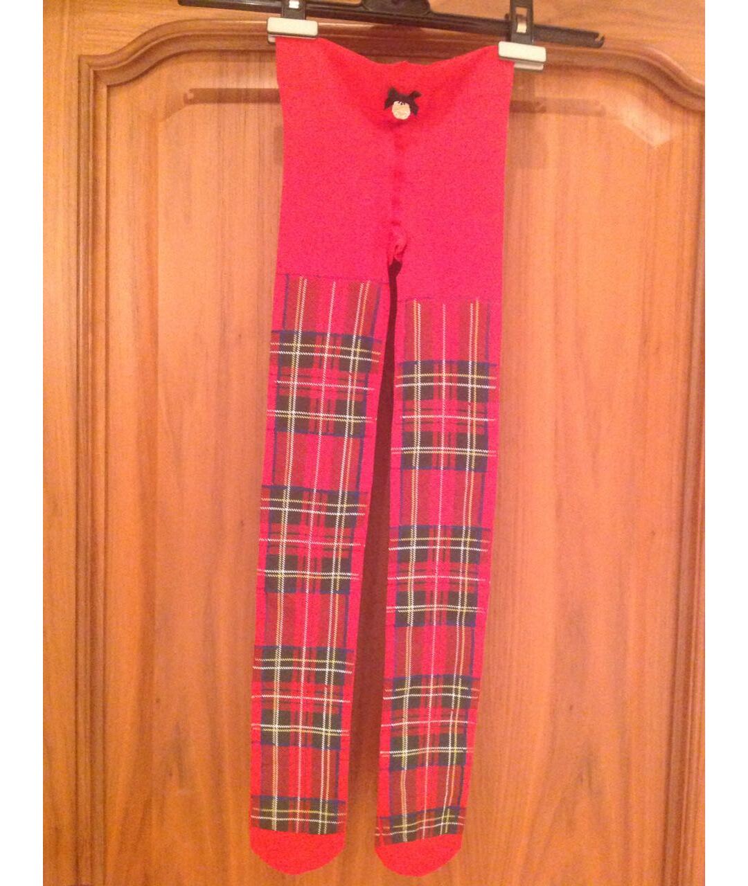 DOLCE&GABBANA Красные полиэстеровые брюки узкие, фото 6