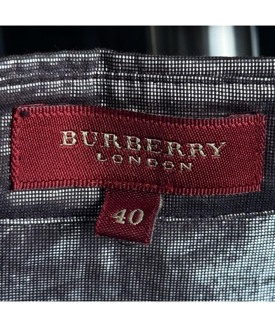 BURBERRY Серебряная хлопковая блузы, фото 4