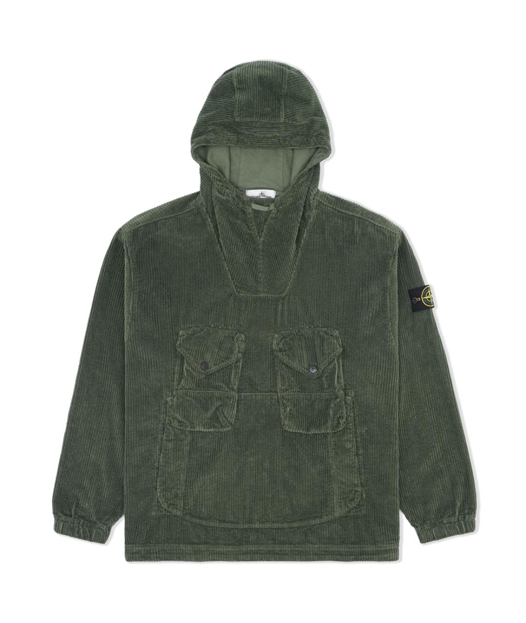 STONE ISLAND Хаки хлопковая куртка, фото 1