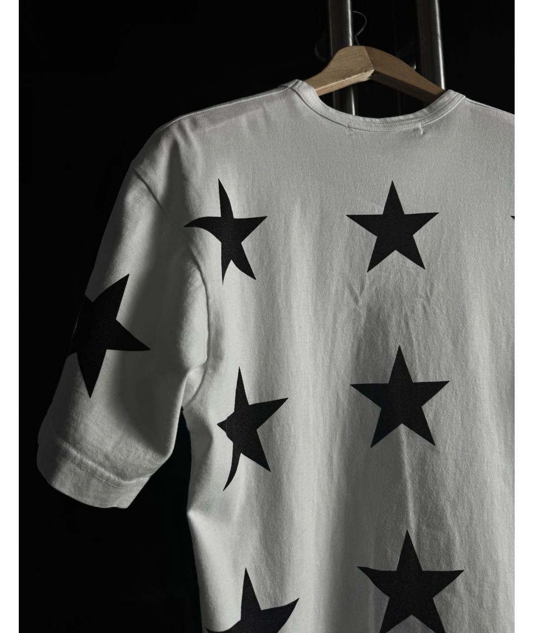 COMME DES GARÇONS Белая хлопковая футболка, фото 5