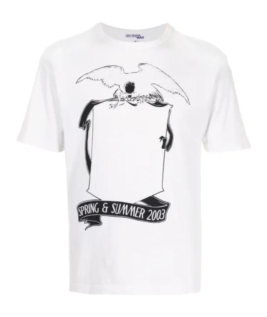 COMME DES GARÇONS Белая хлопковая футболка, фото 1