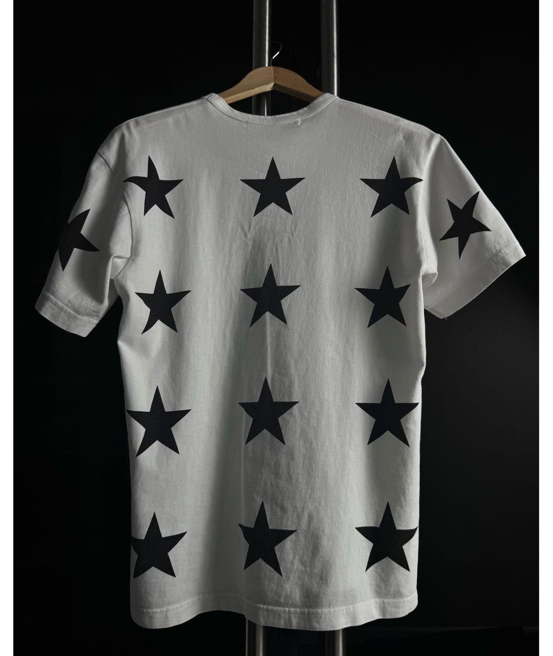 COMME DES GARÇONS Белая хлопковая футболка, фото 3