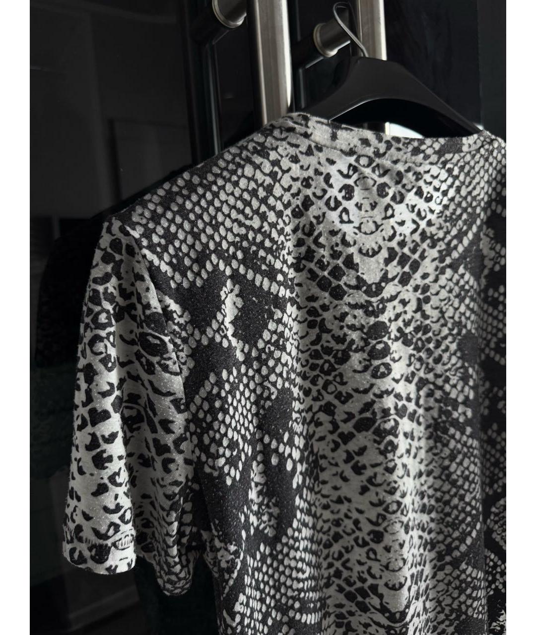 JUST CAVALLI Черная хлопковая футболка, фото 3