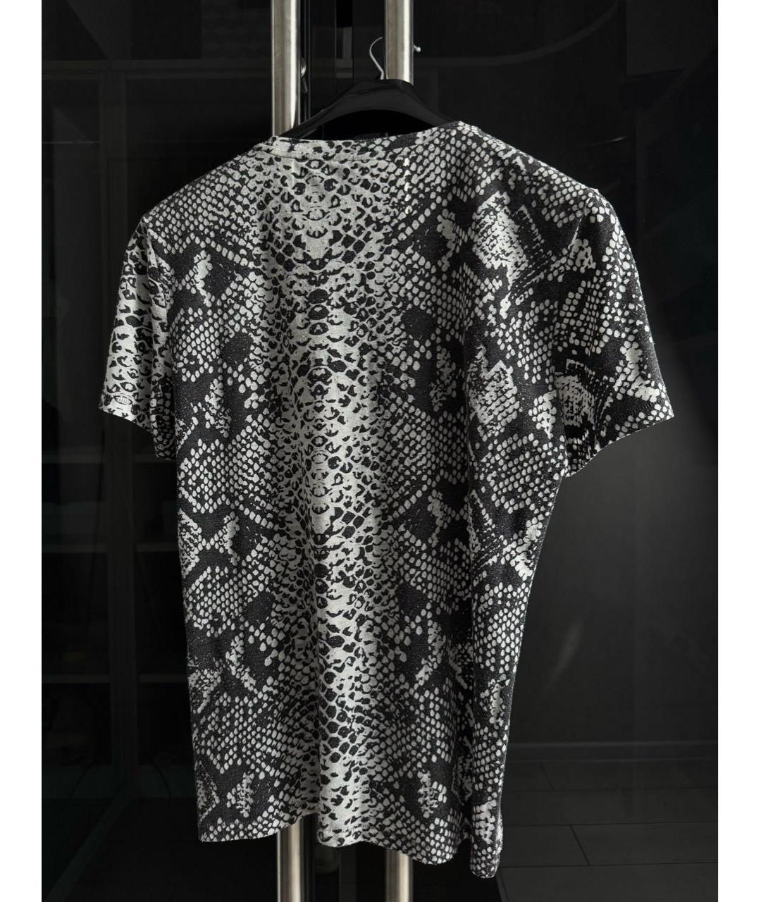 JUST CAVALLI Черная хлопковая футболка, фото 2