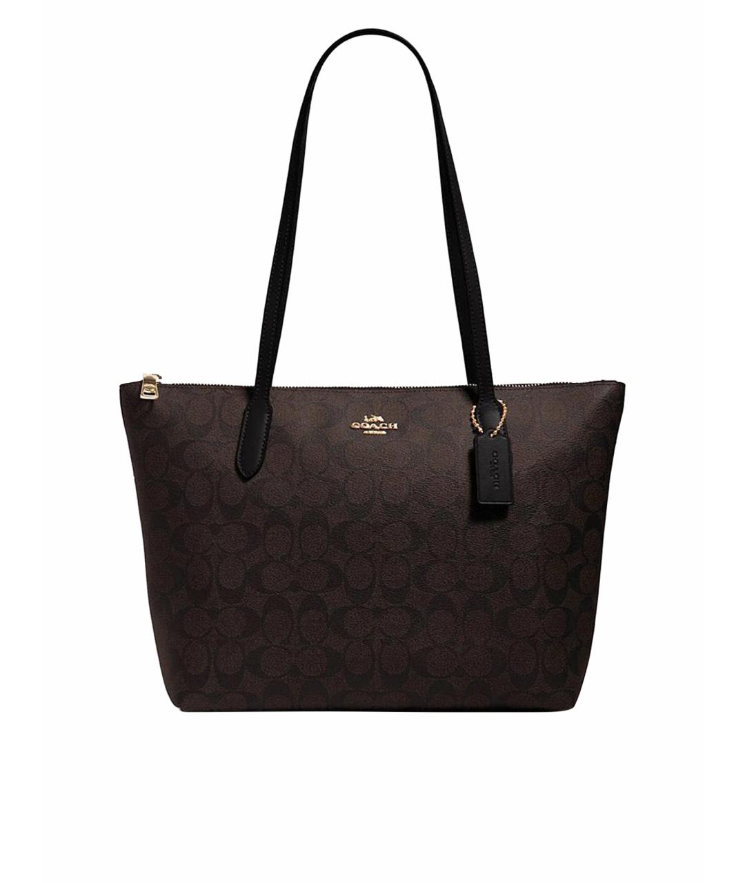 COACH Коричневая сумка тоут, фото 1