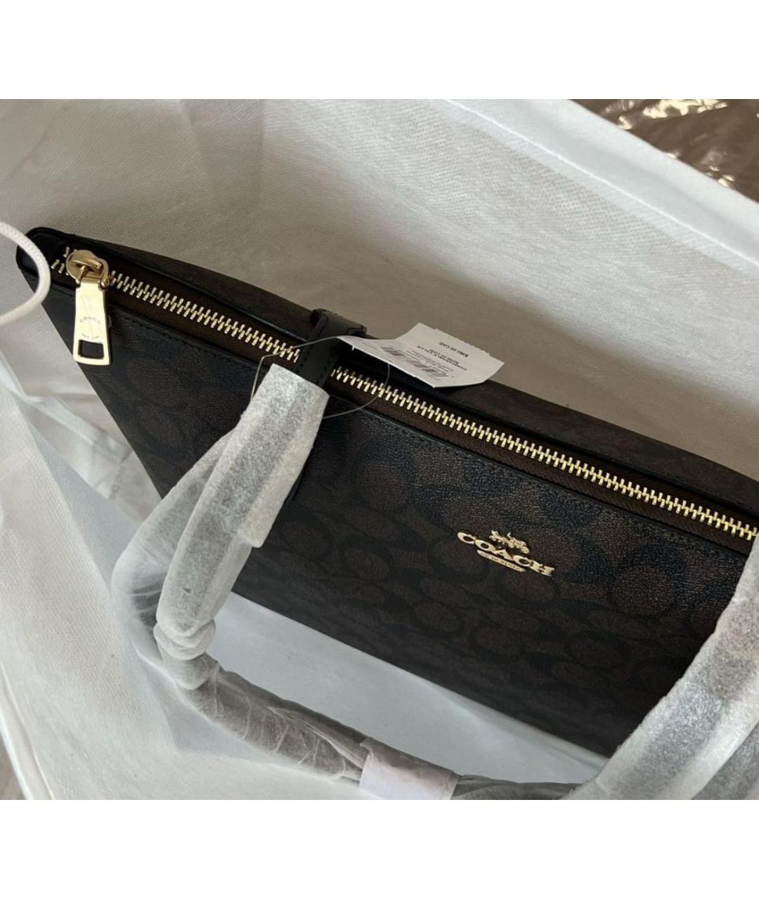 COACH Коричневая сумка тоут, фото 5