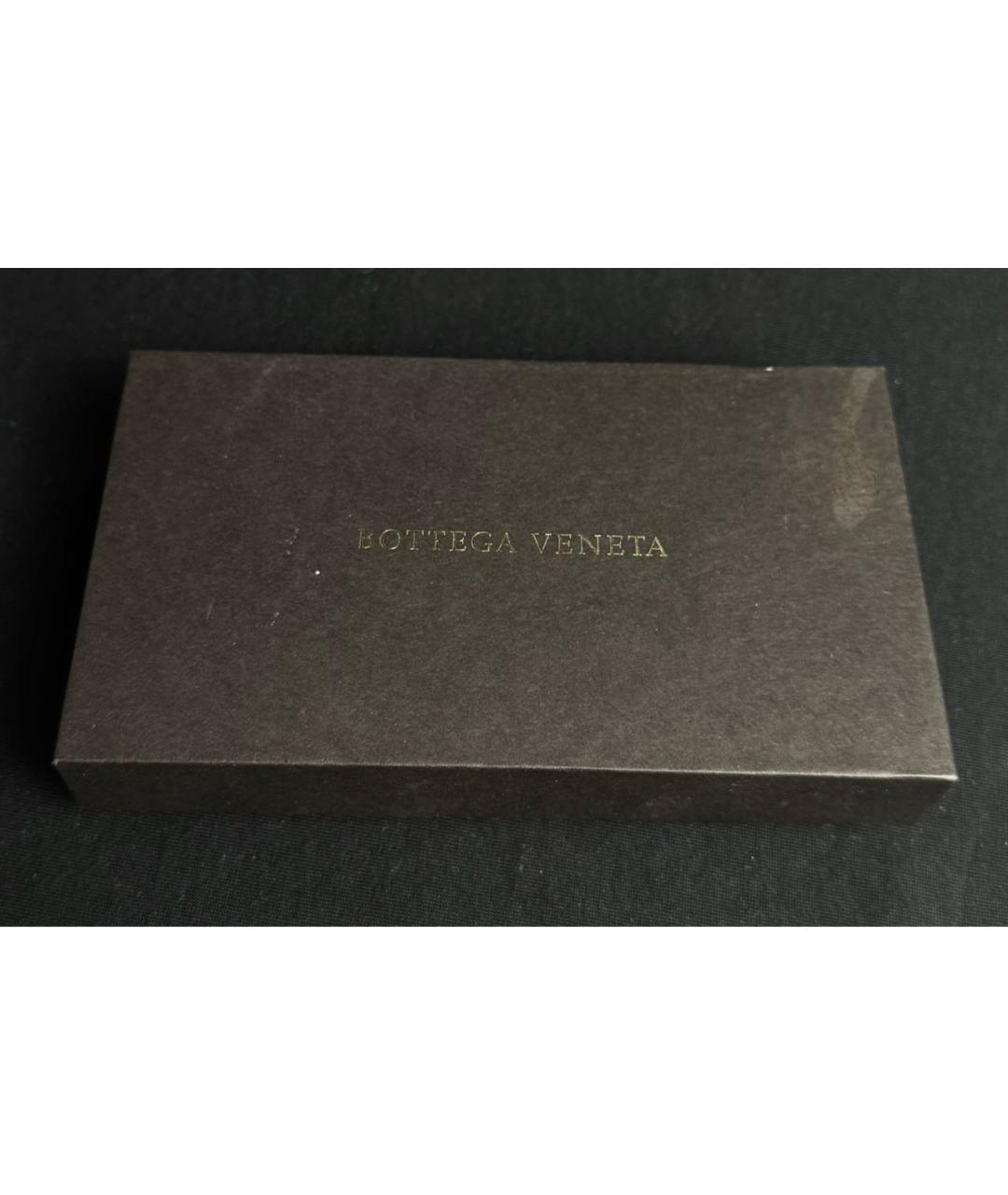 BOTTEGA VENETA Горчичный кожаный браслет, фото 4