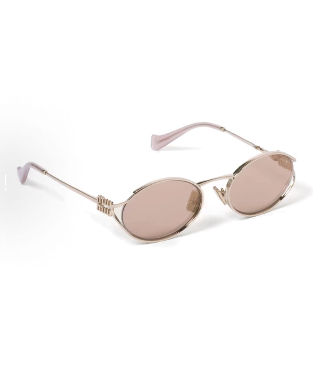 MIU MIU Металлические солнцезащитные очки, фото 2