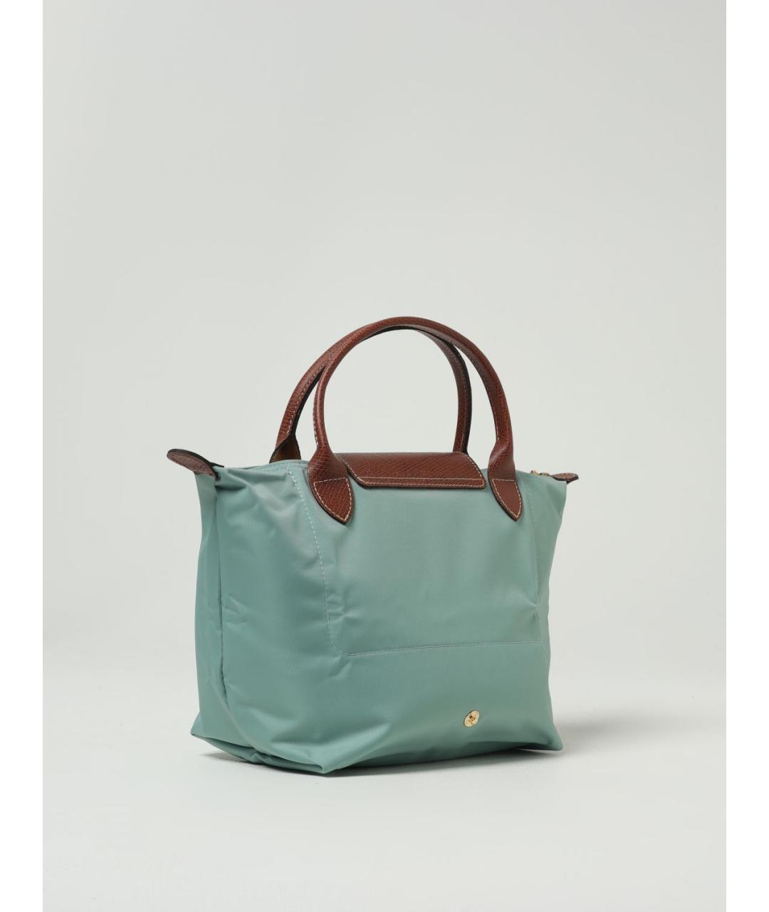 LONGCHAMP Зеленая синтетическая сумка тоут, фото 2