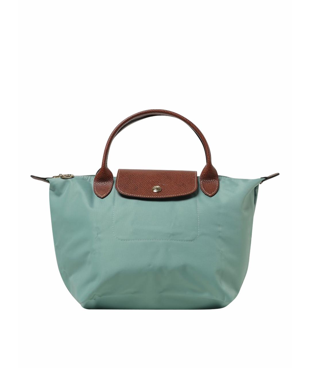LONGCHAMP Зеленая синтетическая сумка тоут, фото 1