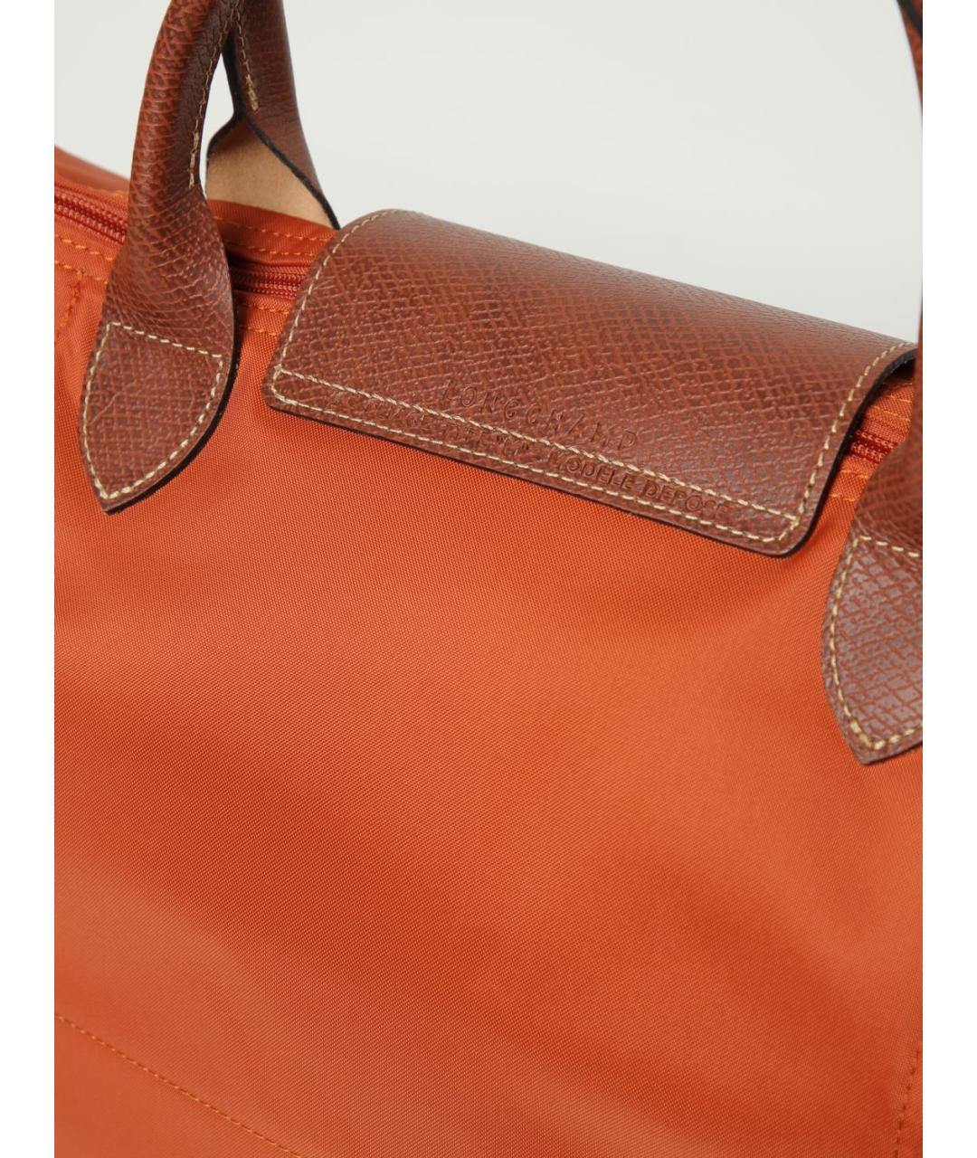 LONGCHAMP Оранжевая сумка тоут, фото 3