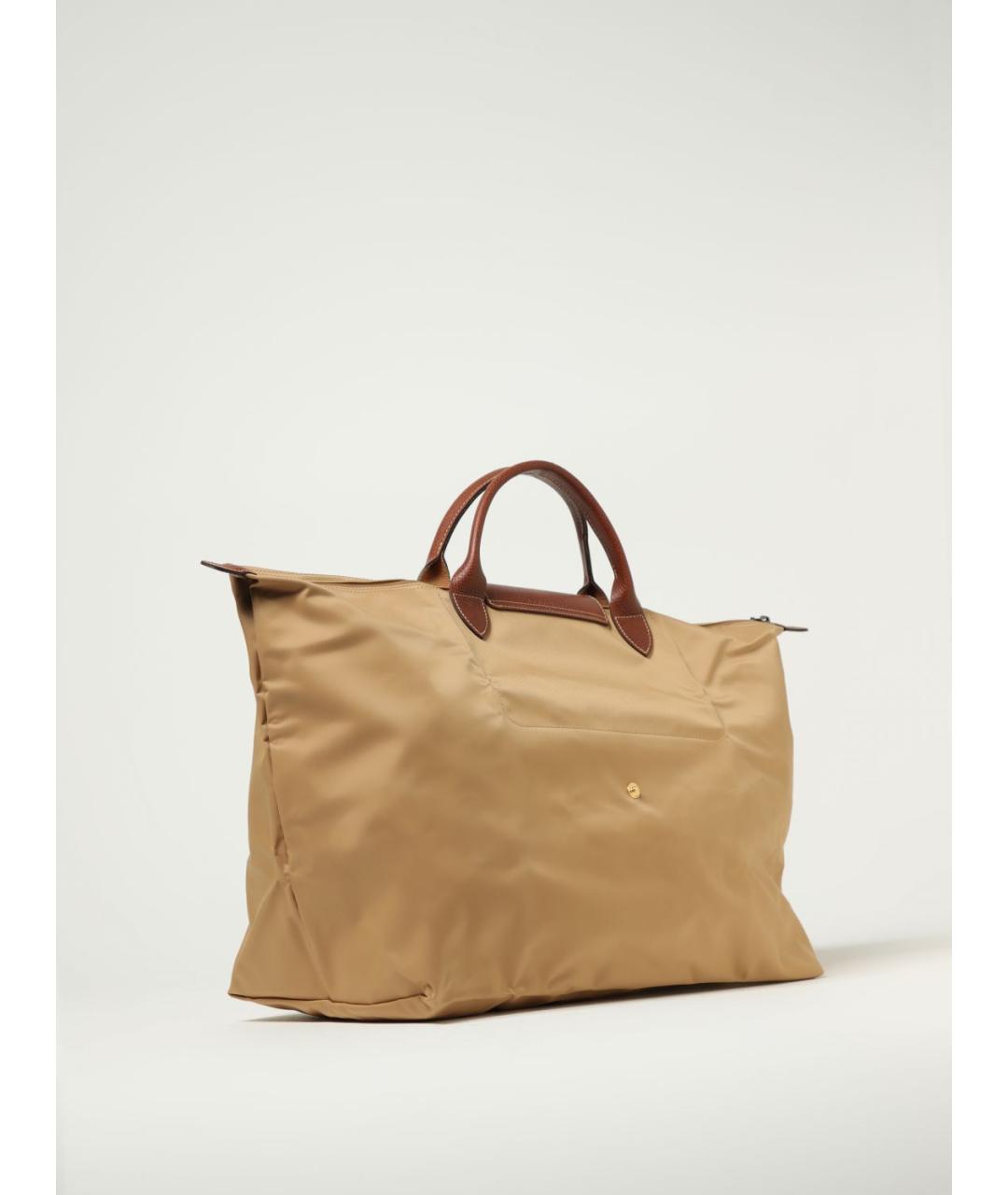 LONGCHAMP Бежевая синтетическая дорожная/спортивная сумка, фото 2