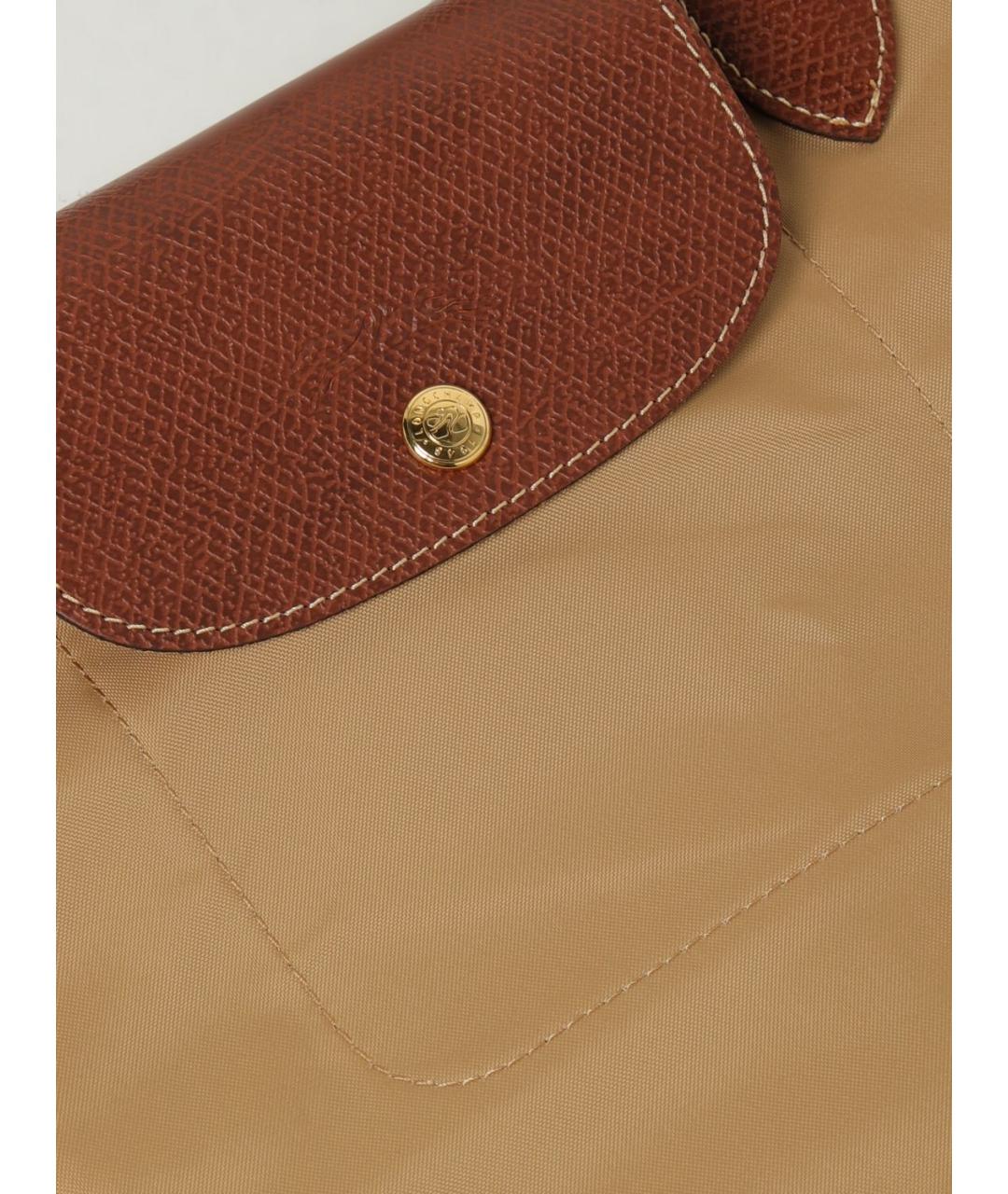 LONGCHAMP Бежевая синтетическая дорожная/спортивная сумка, фото 3