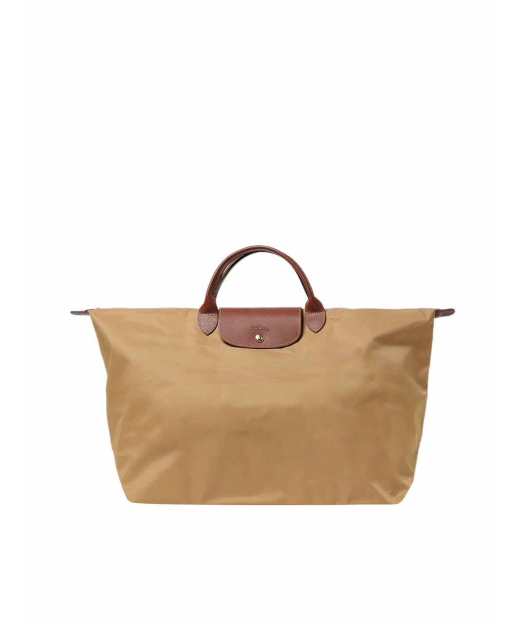 LONGCHAMP Бежевая синтетическая дорожная/спортивная сумка, фото 1
