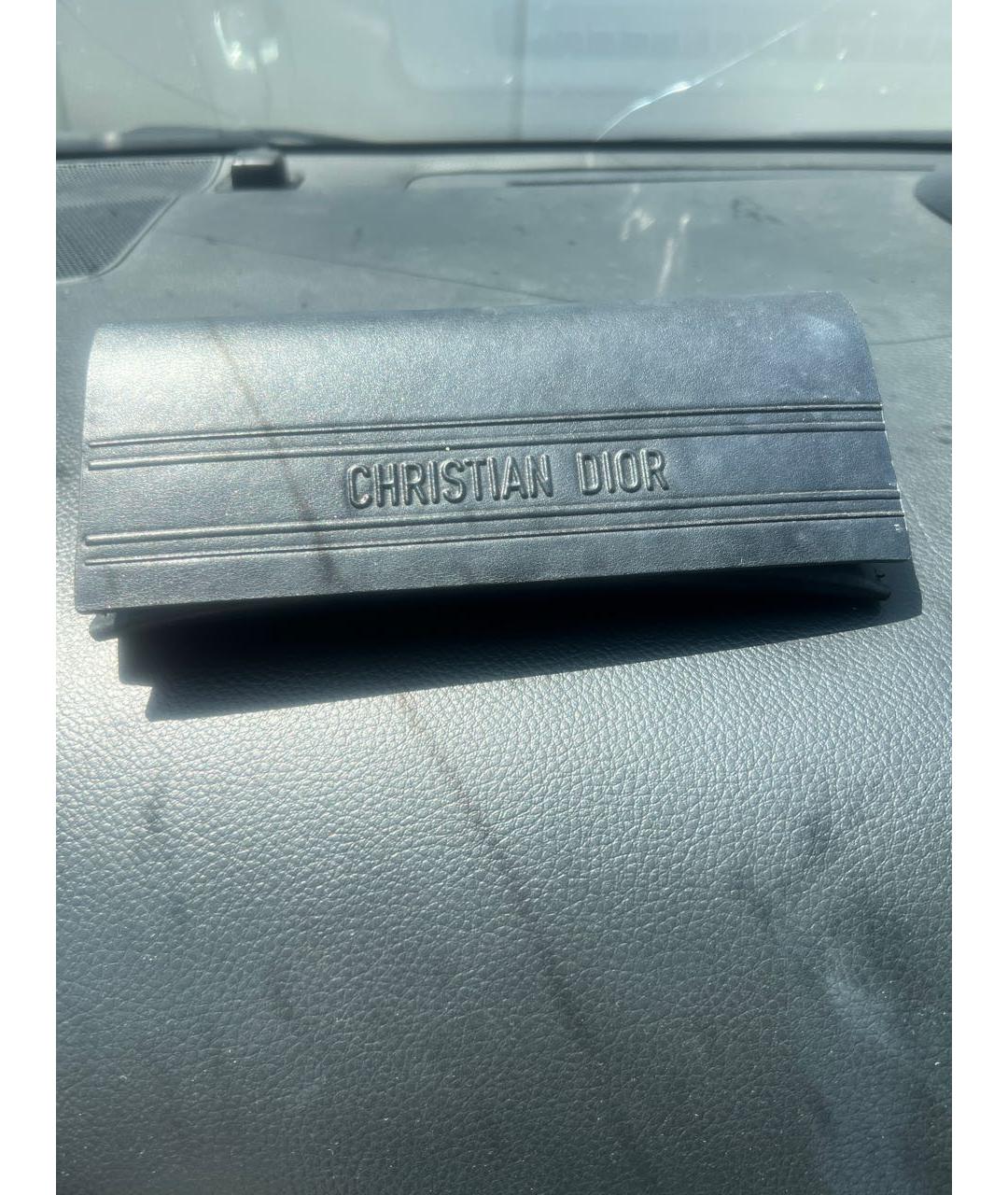 CHRISTIAN DIOR Черные пластиковые солнцезащитные очки, фото 5