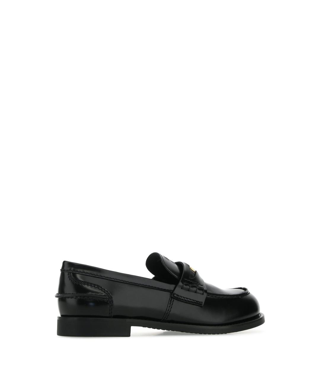 MIU MIU Черные кожаные лоферы, фото 3