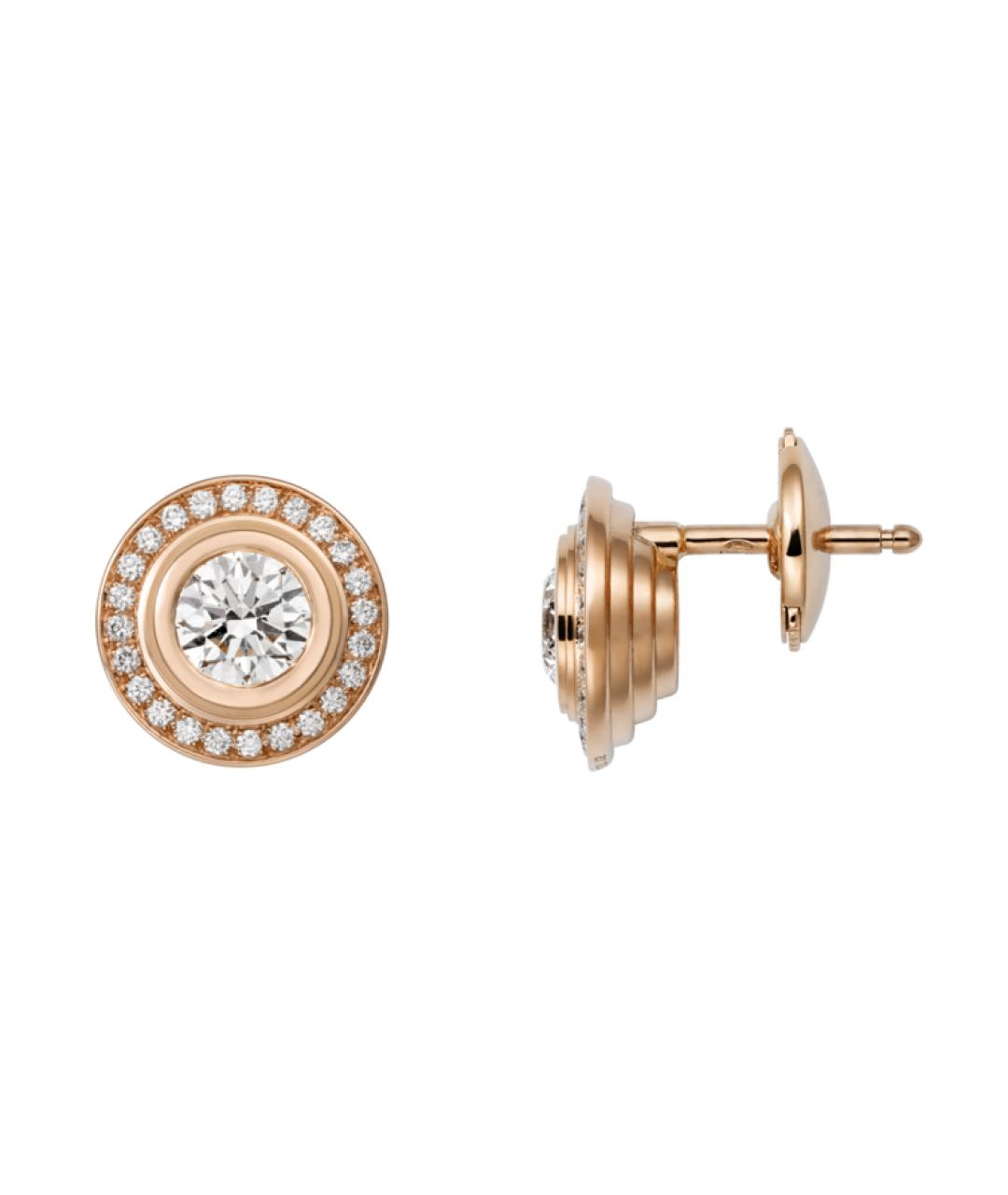 CARTIER Розовые серьги из розового золота, фото 2