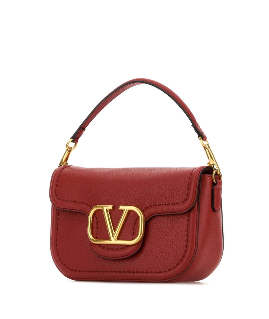 VALENTINO Красная кожаная сумка через плечо, фото 2