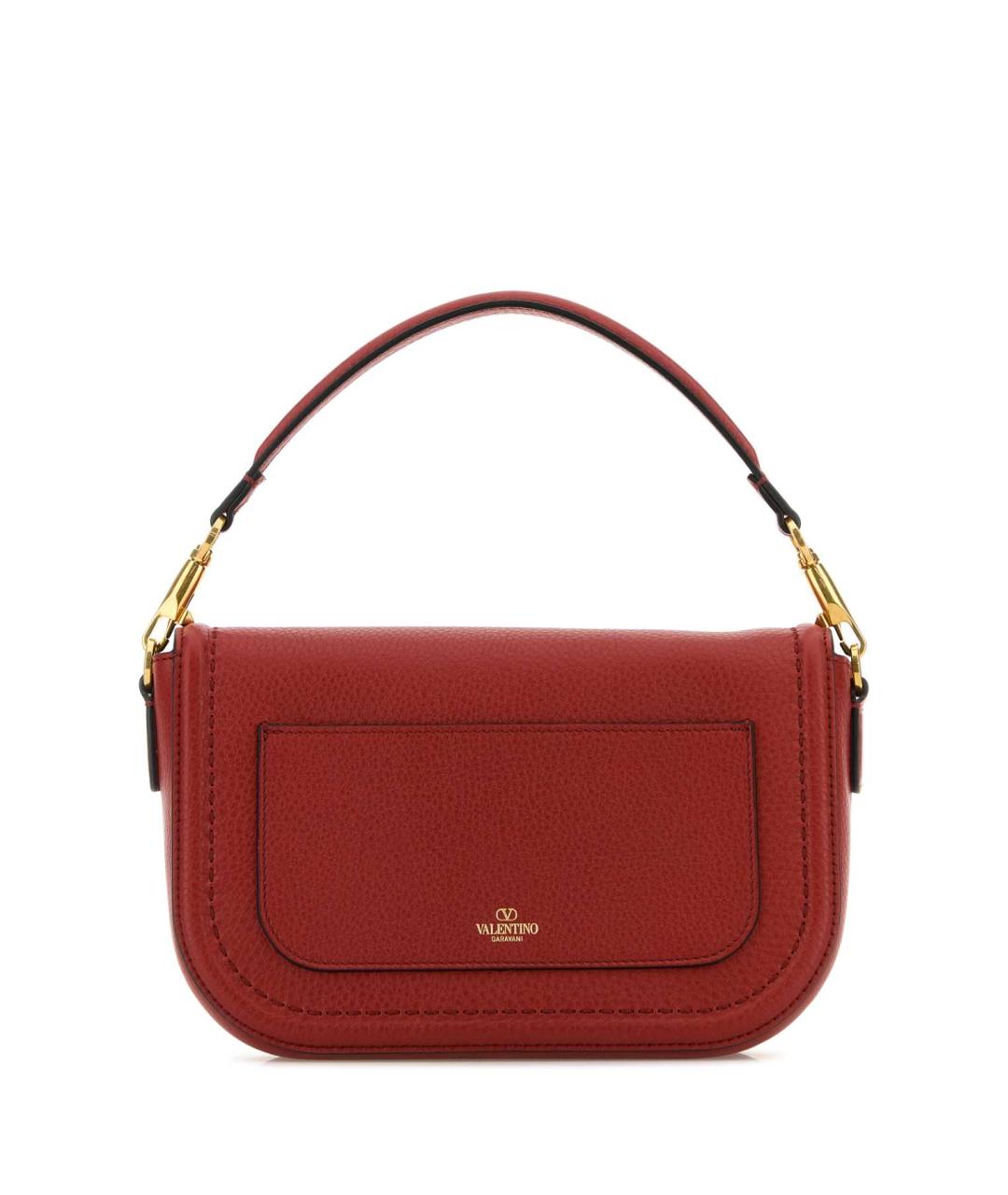 VALENTINO Красная кожаная сумка через плечо, фото 3