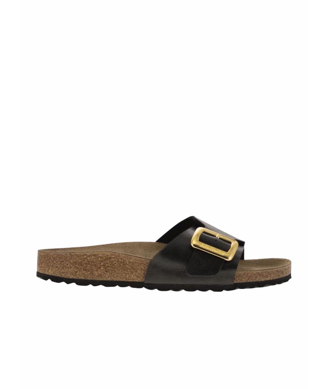 BIRKENSTOCK Черные шлепанцы, фото 1