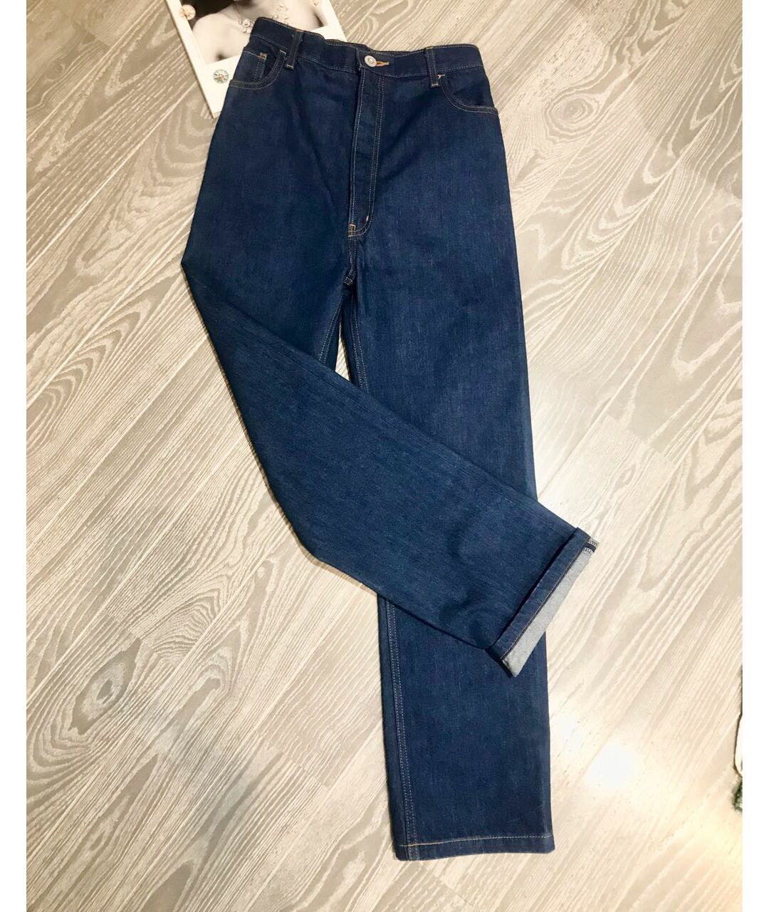 MOUSSY Темно-синие хлопковые прямые джинсы, фото 6