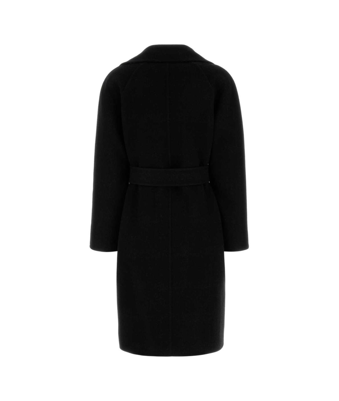 BURBERRY Черное шерстяное пальто, фото 2