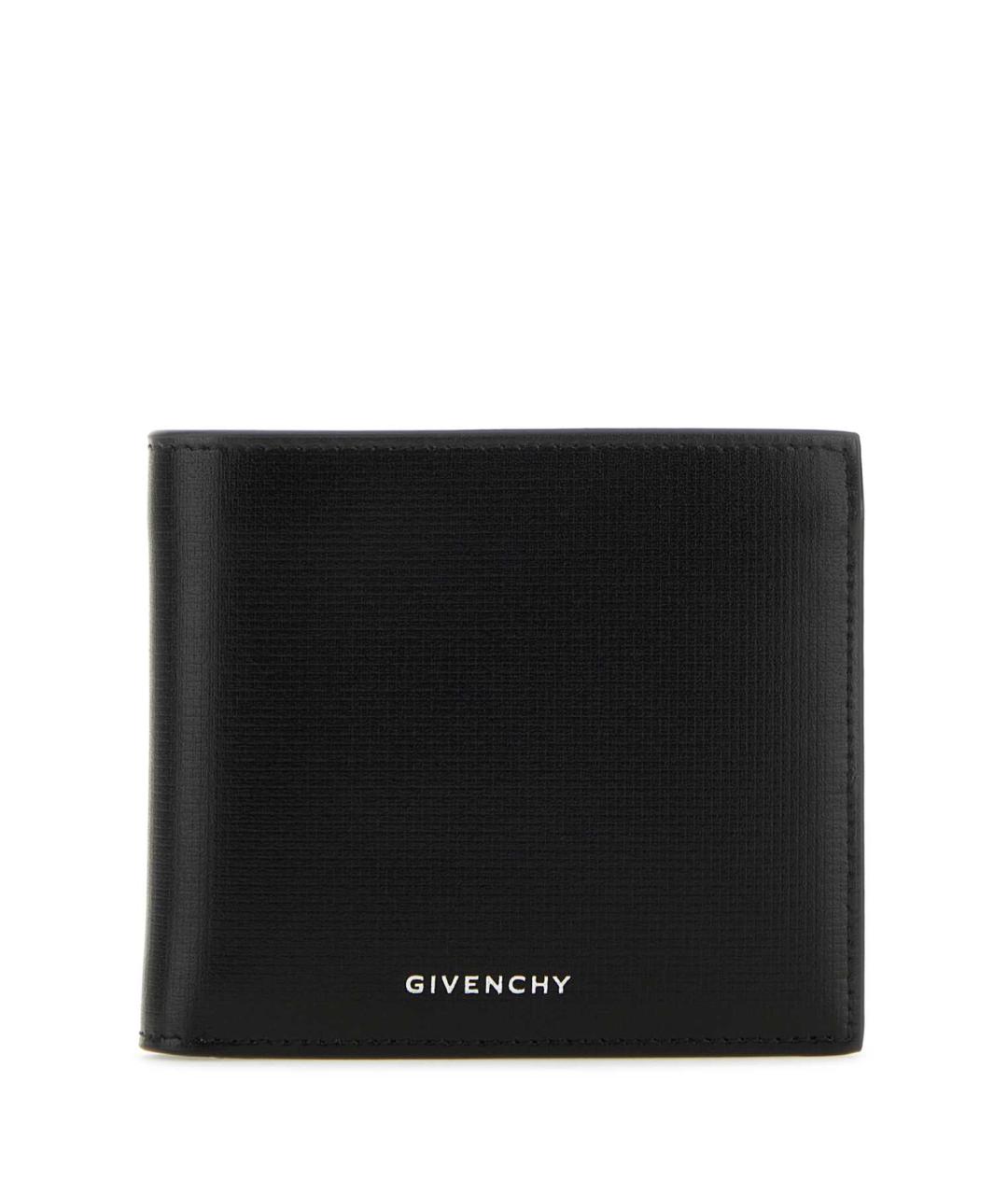 GIVENCHY Черный кожаный кошелек, фото 1