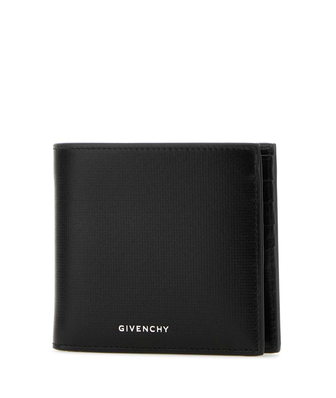 GIVENCHY Черный кожаный кошелек, фото 2