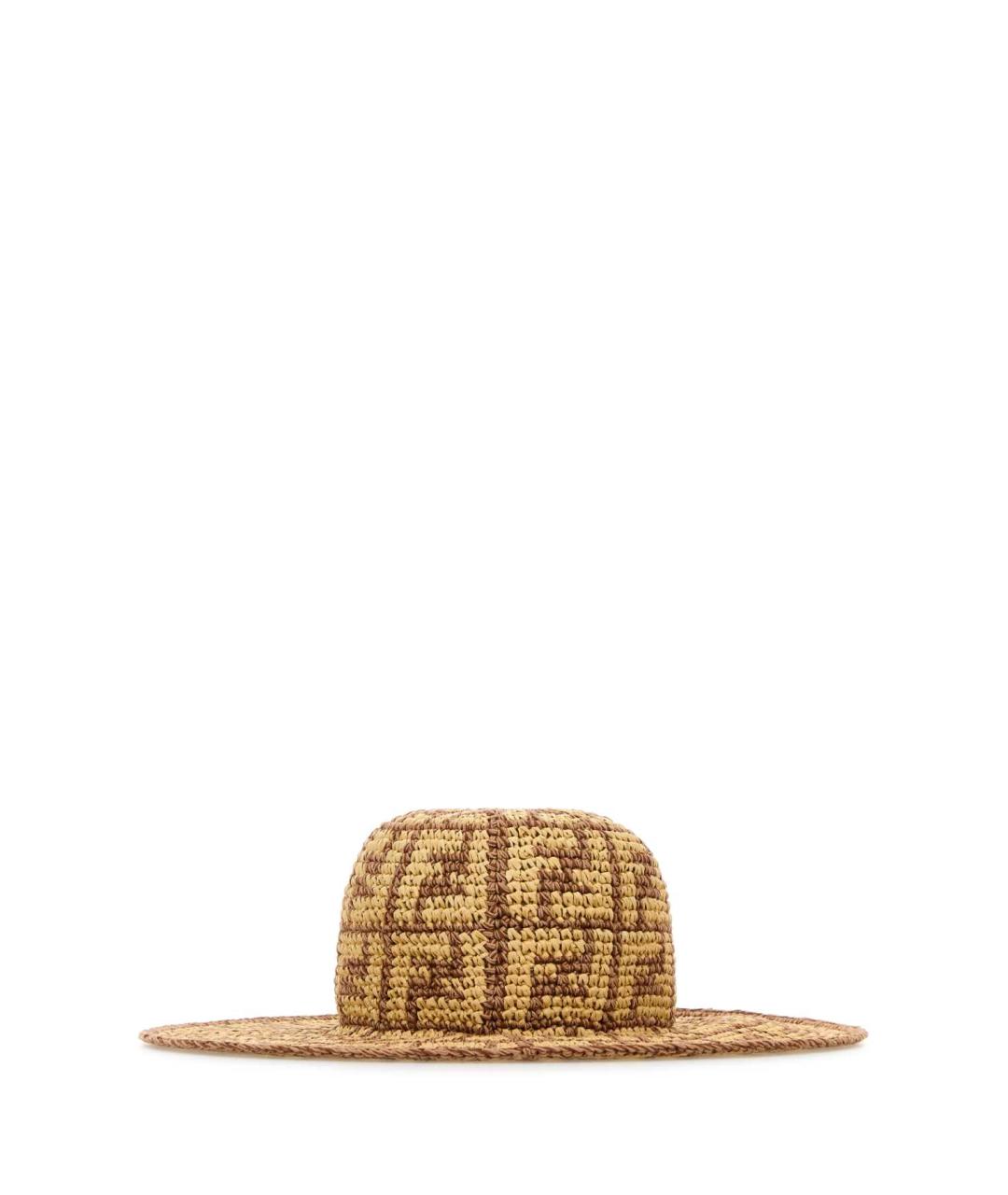 FENDI Бежевая хлопковая шляпа, фото 3