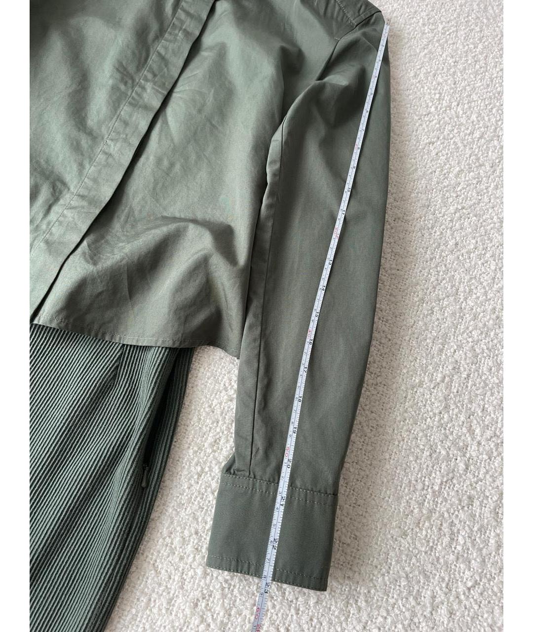 'S MAX MARA Хаки хлопковое повседневное платье, фото 3