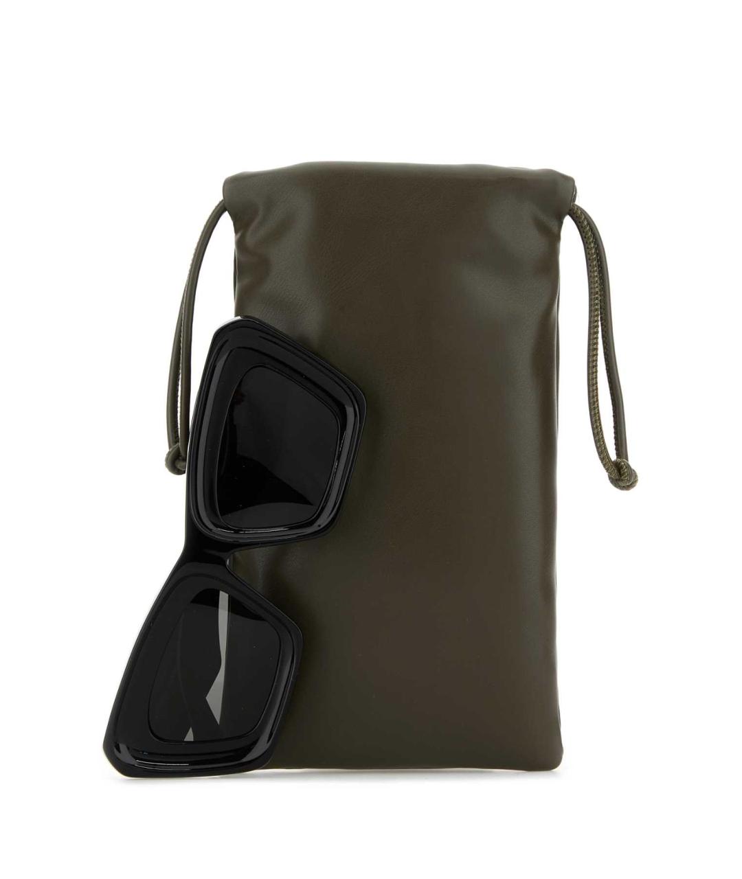 LOEWE Черные пластиковые солнцезащитные очки, фото 3