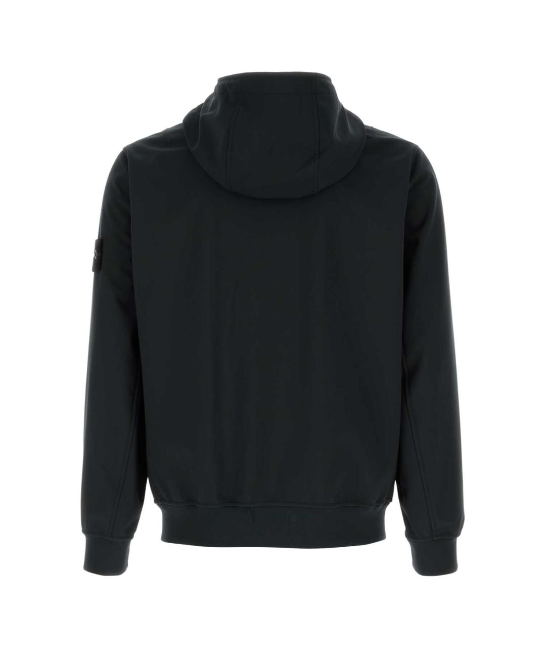 STONE ISLAND Черная полиэстеровая куртка, фото 2