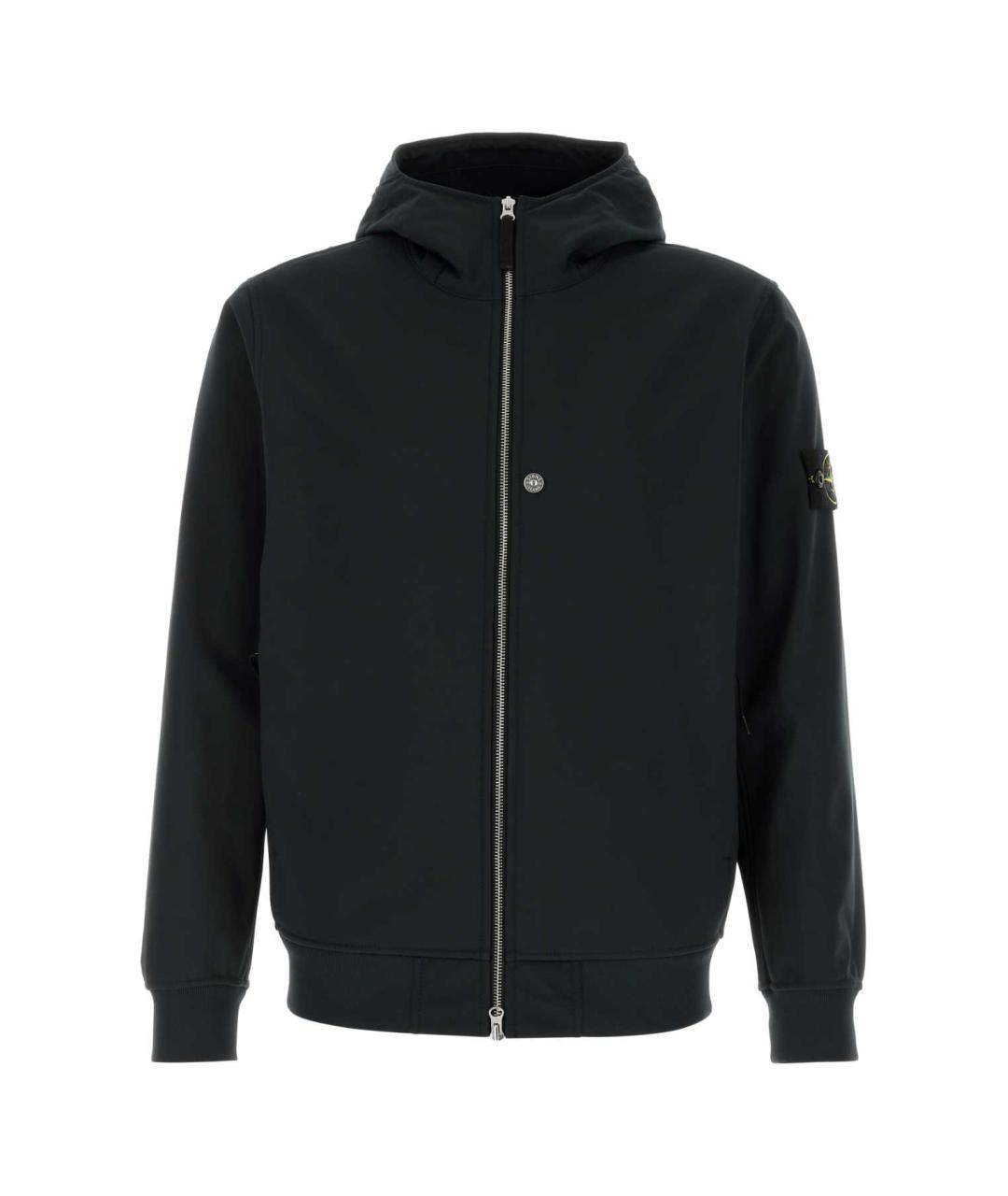 STONE ISLAND Черная полиэстеровая куртка, фото 1