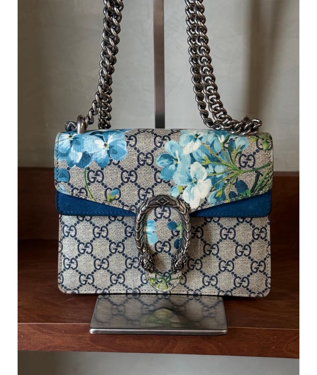 GUCCI Бежевая деним сумка тоут, фото 9