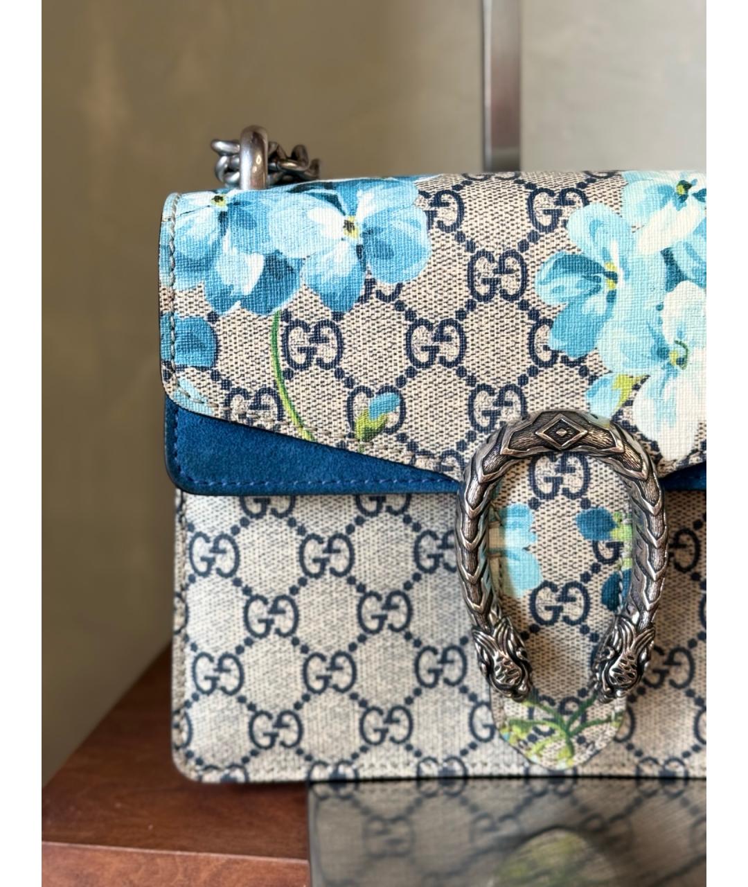 GUCCI Бежевая деним сумка тоут, фото 3