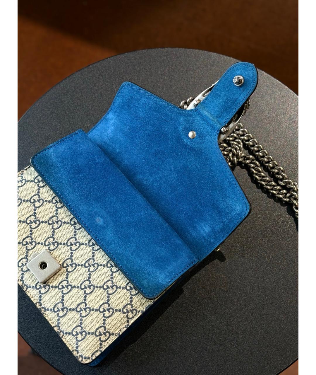 GUCCI Бежевая деним сумка тоут, фото 8