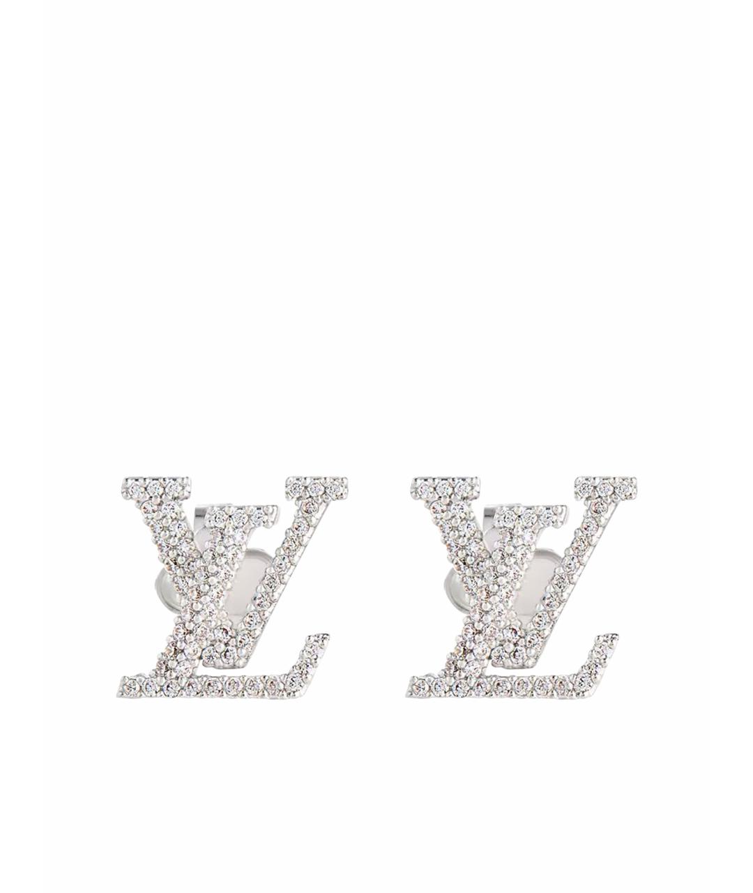 LOUIS VUITTON Серебряные металлические серьги, фото 1