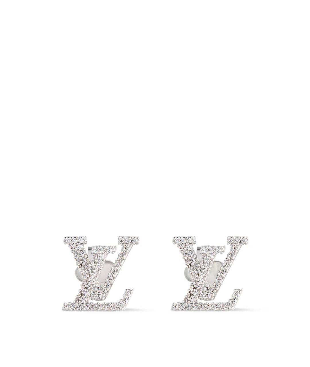 LOUIS VUITTON Серебряные металлические серьги, фото 7