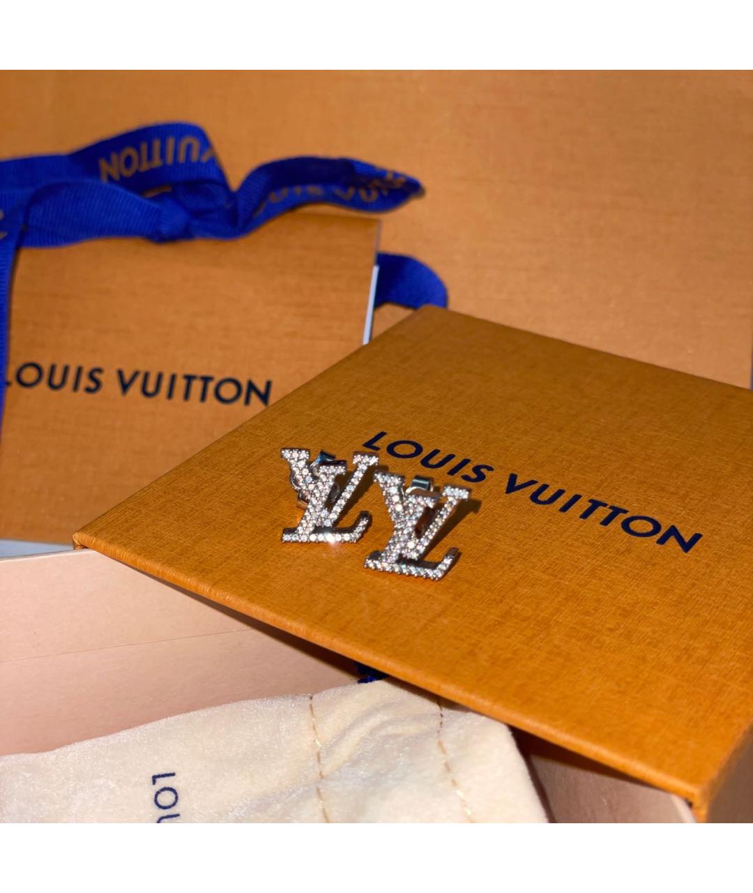 LOUIS VUITTON Серебряные металлические серьги, фото 5