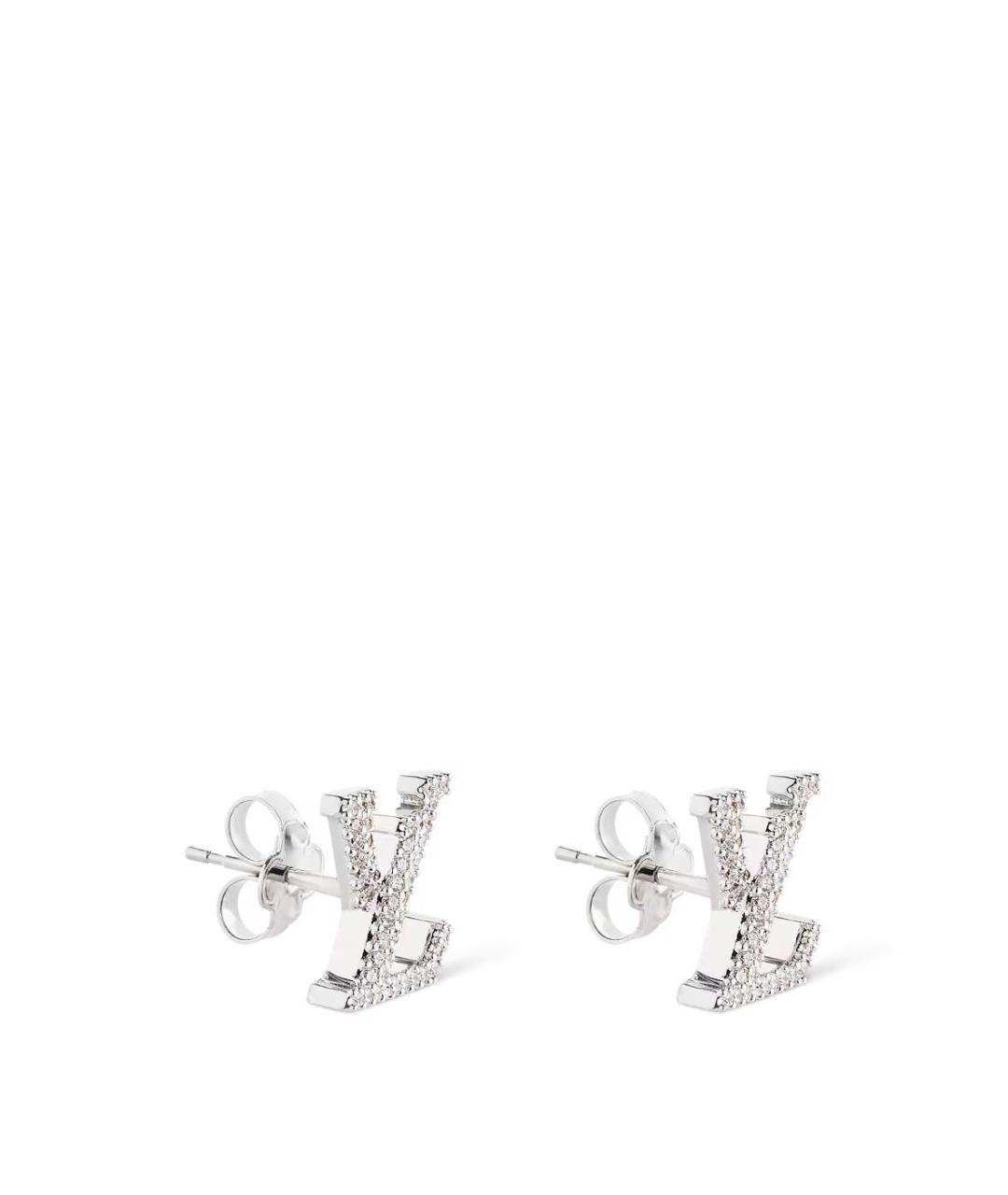 LOUIS VUITTON Серебряные металлические серьги, фото 2