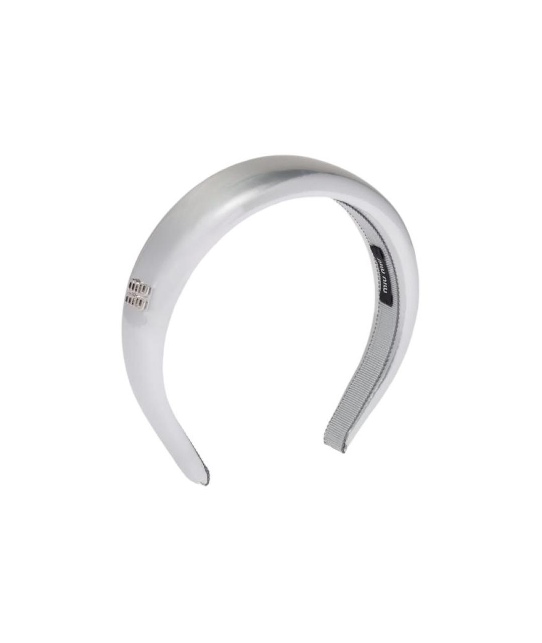 MIU MIU Серебрянный ободок, фото 1